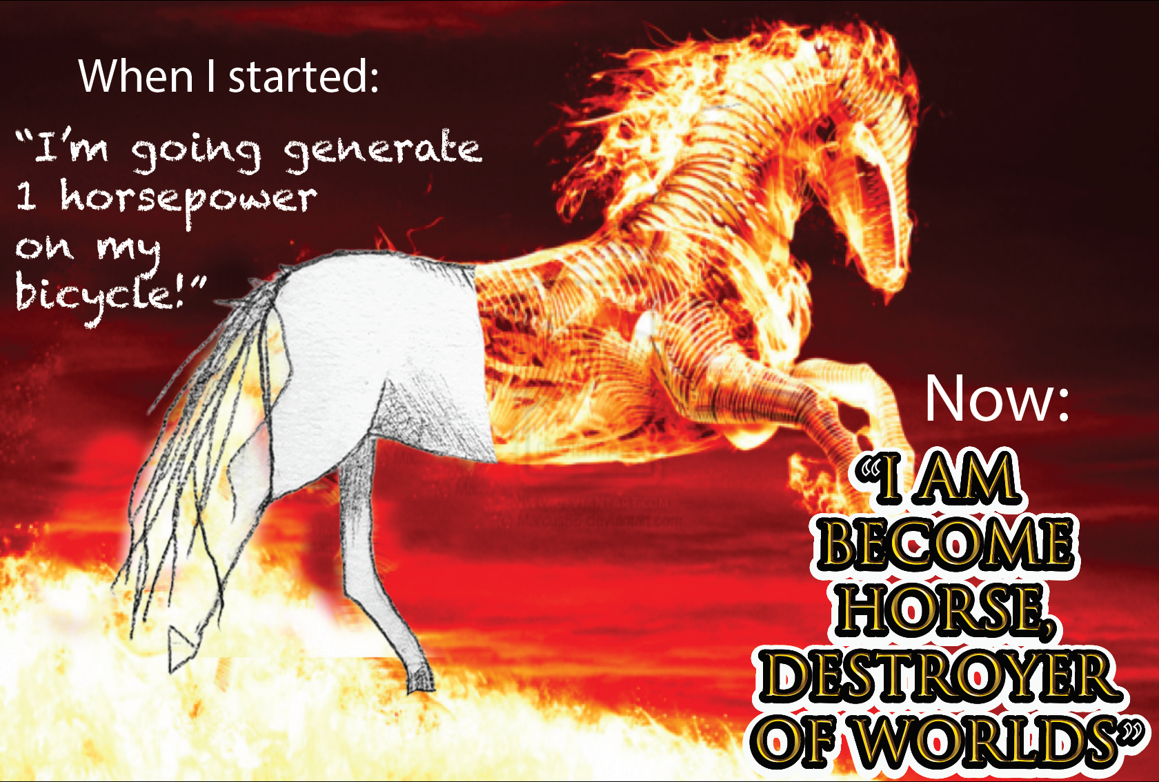 Goal: generate 1 horsepower on my bicycle